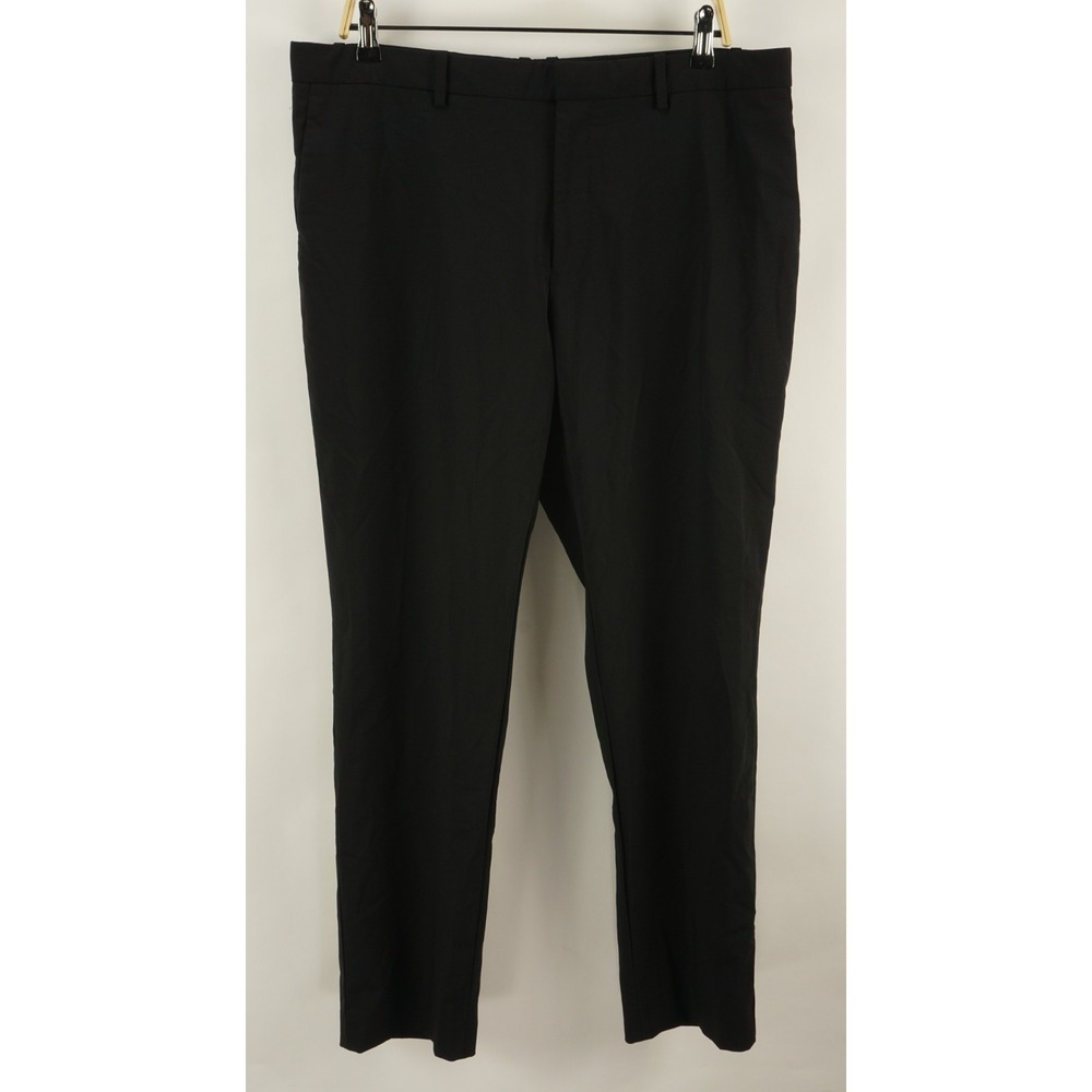 Theory Mayer Traceable Lightweight‎ Jersey Wool Dress Pants Men's 36 x 30 Black
